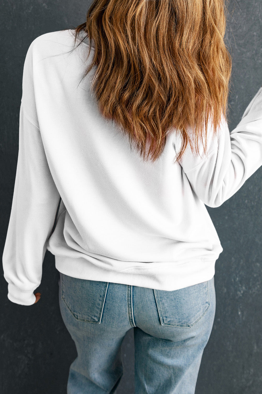 White Floral Pumpkin Custom Graphic Sweatshirt