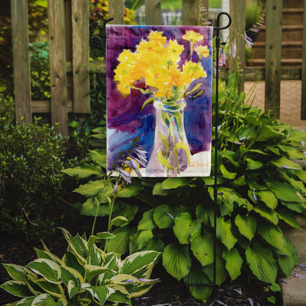 Yellow Flowers in a vase  Garden Flag – Decorative Outdoor Yard Flag