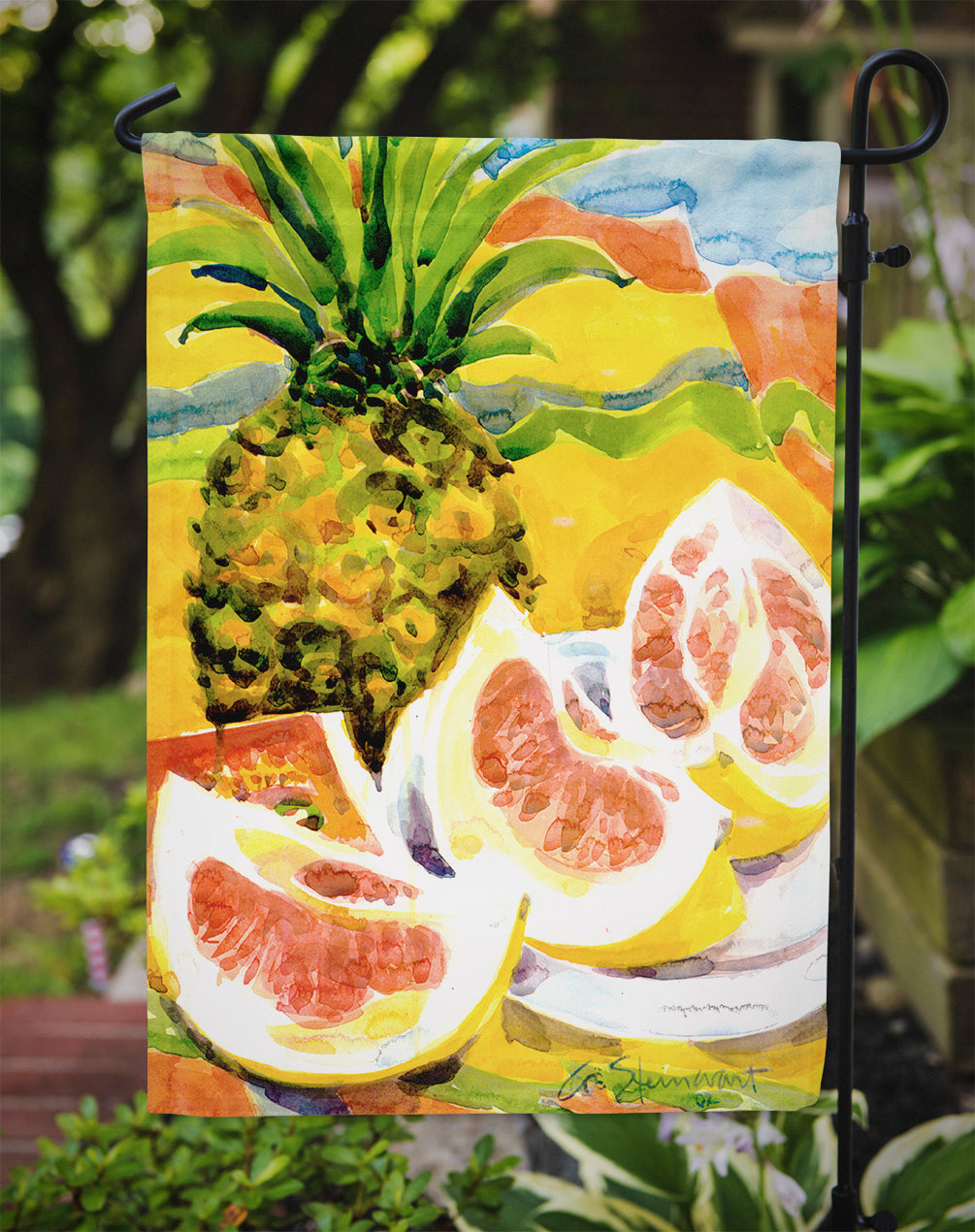 Pineapple Garden Flag – Decorative Outdoor Yard Flag
