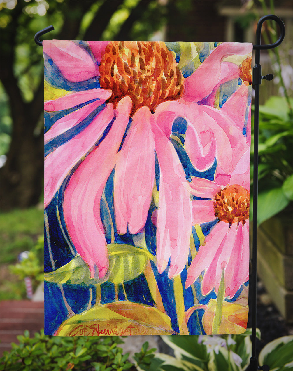 Flower - Coneflower Garden Flag – Decorative Outdoor Yard Flag