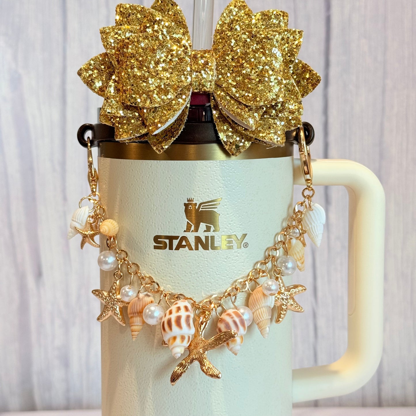 Sea Shells Deluxe Tumbler Charm Necklace