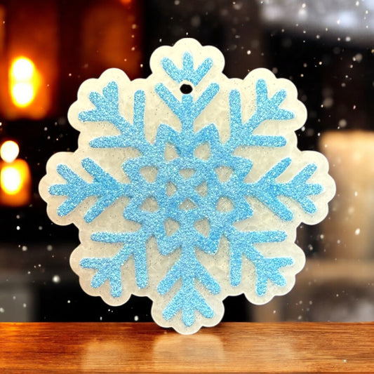 Medium Snowflake Freshie